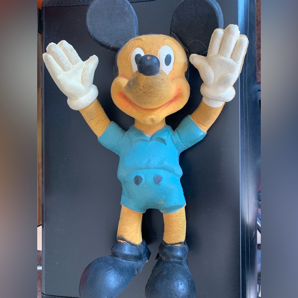Vintage 1960’s Bendy Mickey foam rubber doll Walt Disney Prods